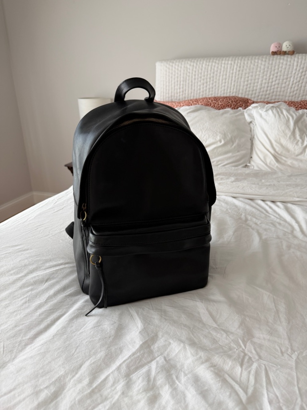 Madewell Black Leather Backpack